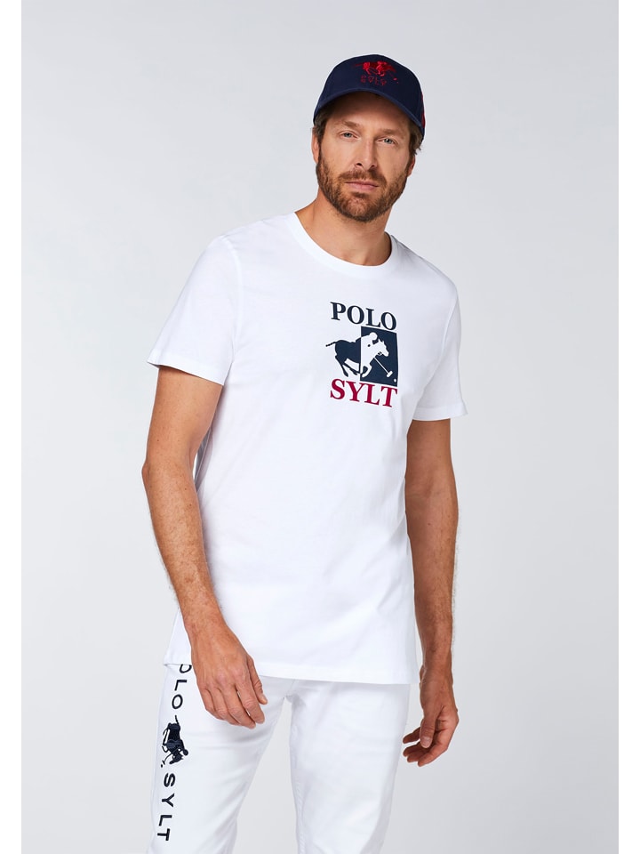 Polo Sylt Shirt in Weiß günstig kaufen