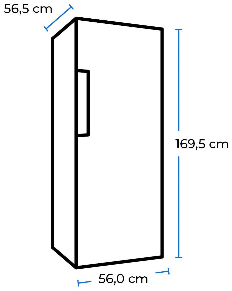 exquisit Gefrierschrank GS271-NF-H-010E weiss, 169,1 cm hoch, 55,9 cm breit