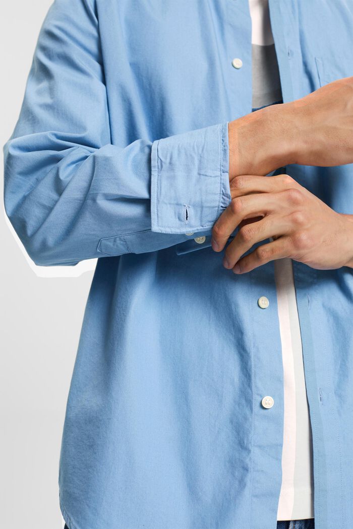 Button-Down-Hemd aus Popeline, 100 % Baumwolle