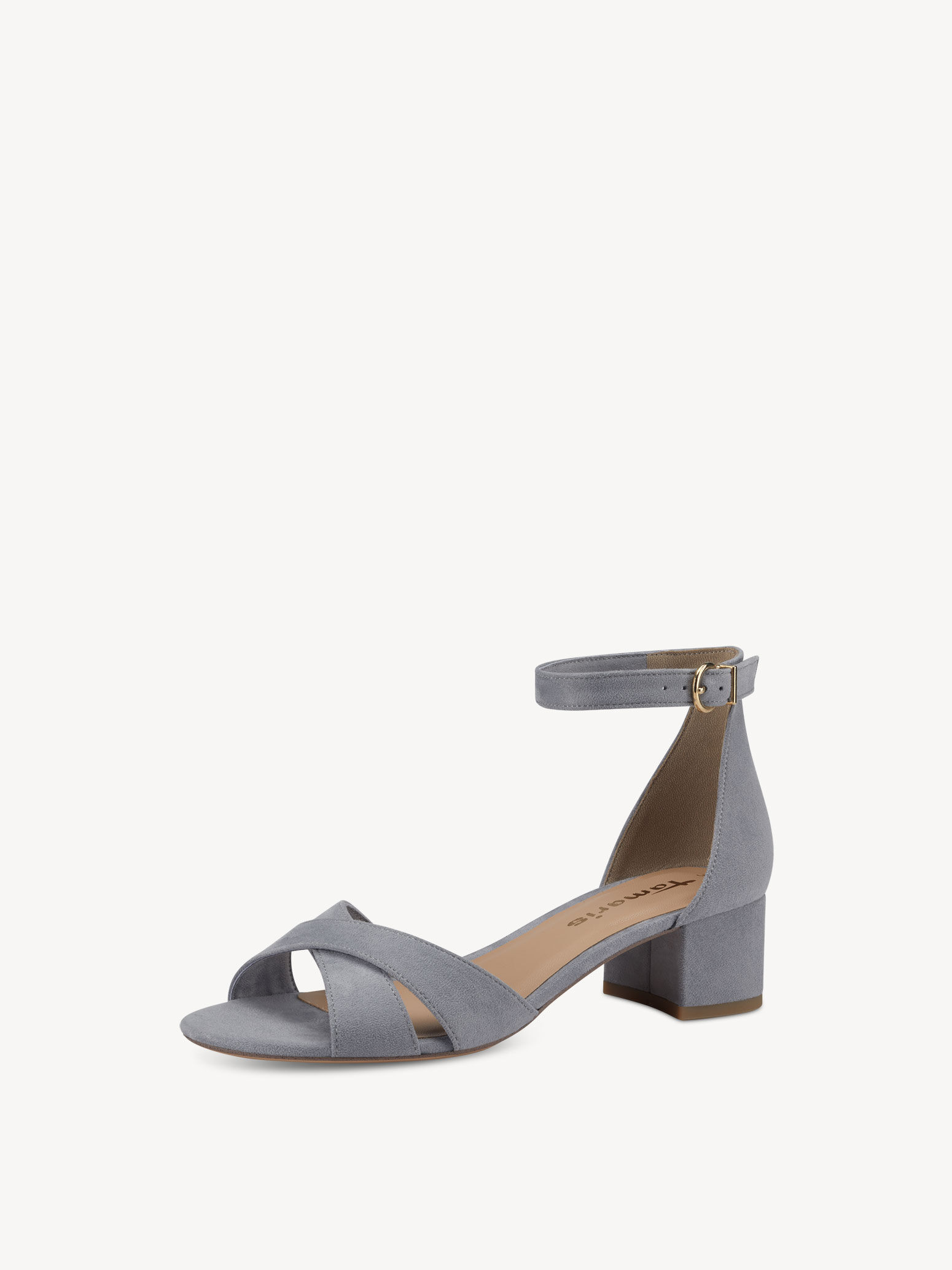 Sandale à talon - bleu