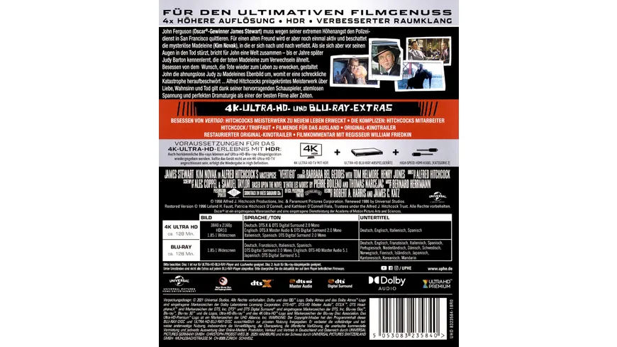 Alfred Hitchcock Collection - Vertigo  (+ Blu-ray 2D)