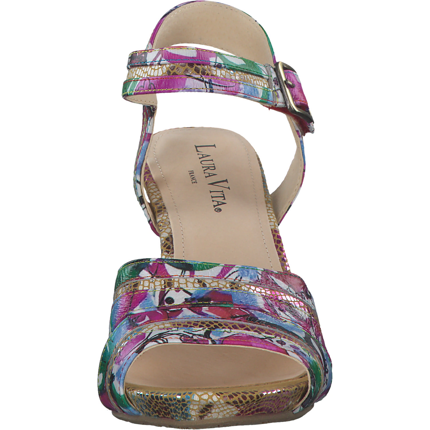 Laura Vita Nino 04, Plateau-Sandaletten, Damen, fuchsia