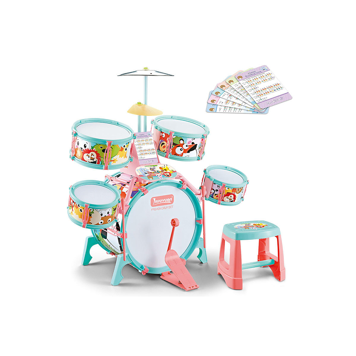 Simulation Jazz-Schlagzeug Kinder-Rahmentrommeln Anfänger-Schlagzeug Spielzeug-Trommeln