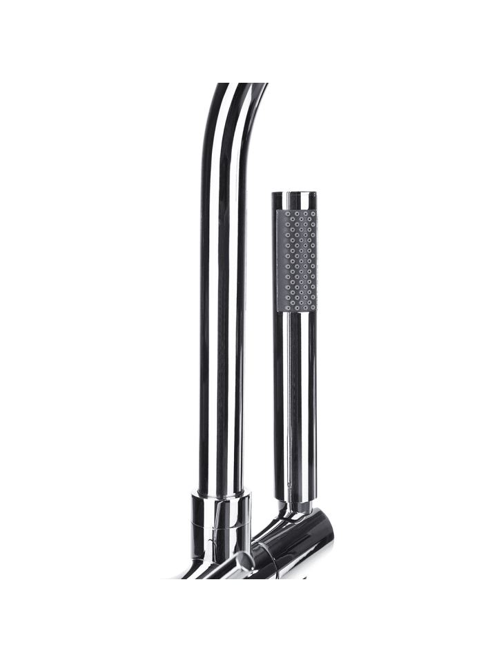 Beliani Wannenarmaturen TUGELA in Silber - (W) 21 x (H) 116 x (L) 16 cm günstig kaufen onesize