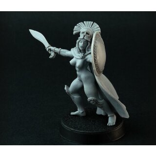 Female Greek Hoplite Officer with Cloak(28 mm)