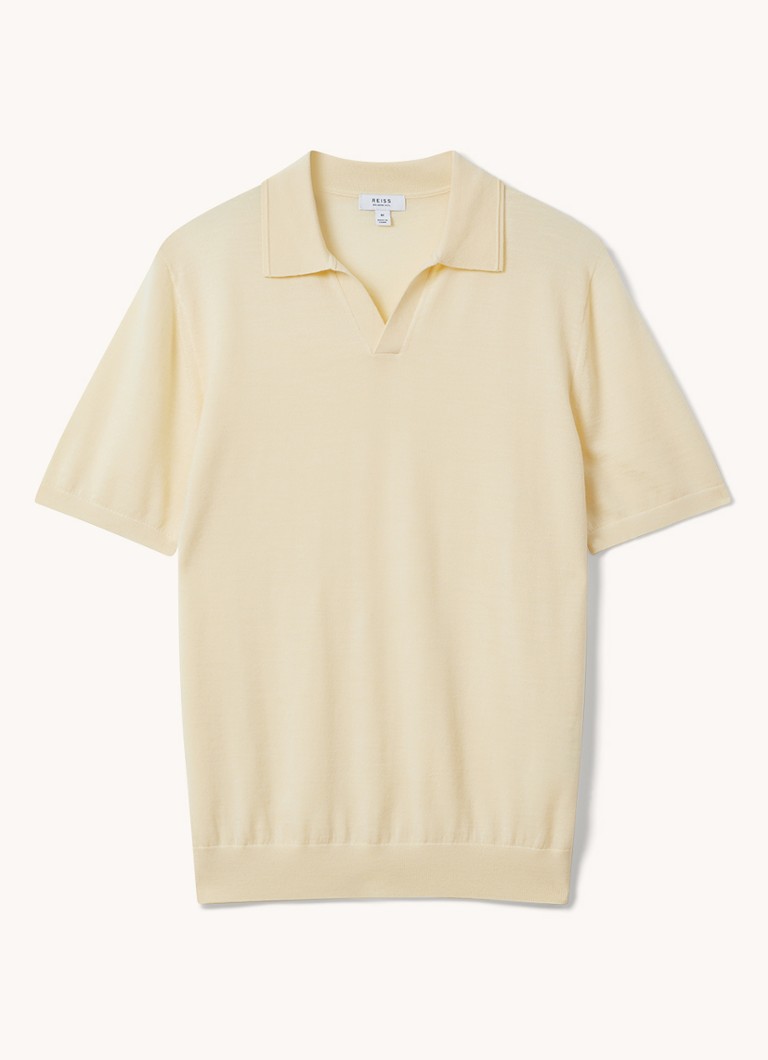 Tricou polo din lână Reiss Duchie slim fit