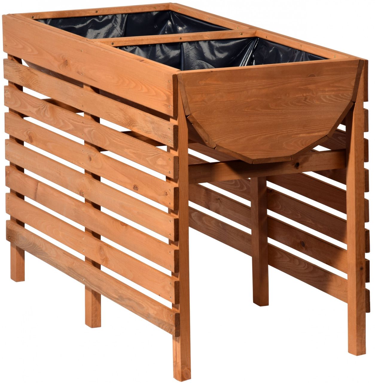 dobar Hochbeet inkl. Pflanzfolie, braun, Gr.XL