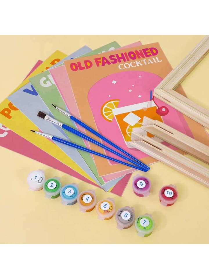 ARTNANAS Mini Malen nach Zahlen 4er/6er Set-