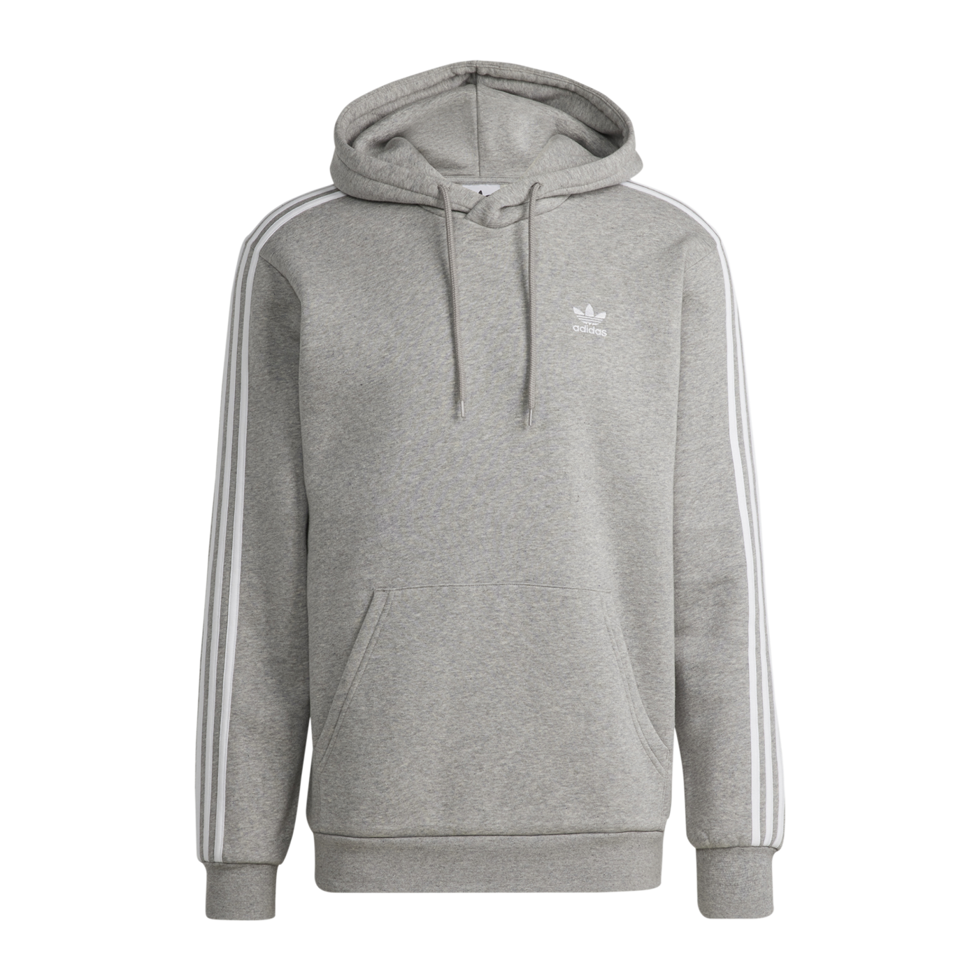 adidas 3 Stripes Hoody Grau