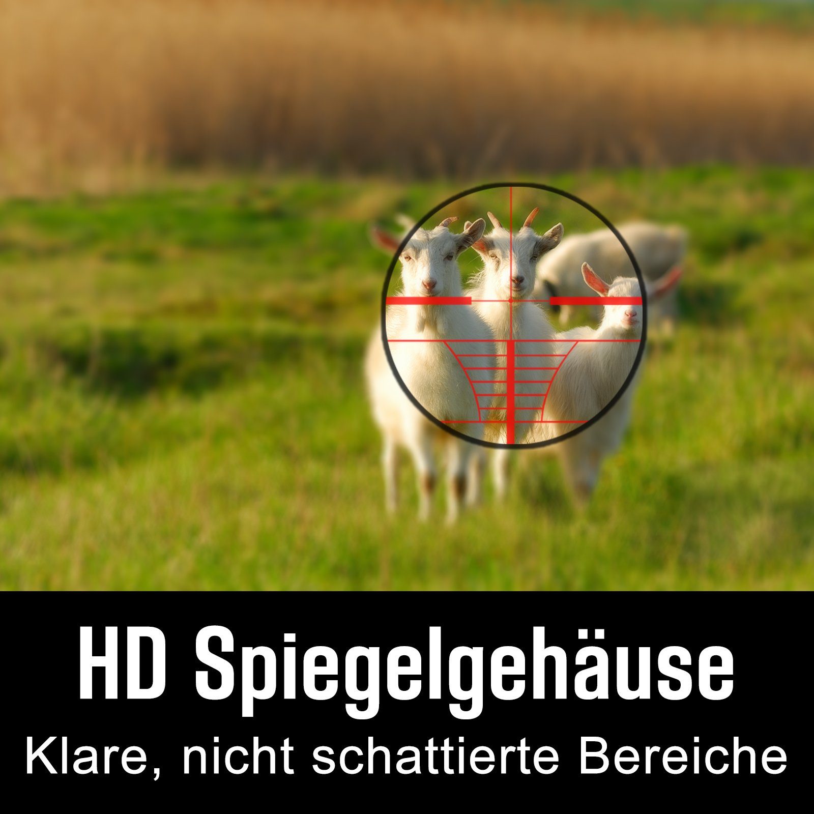 AUFUN Zielfernrohr Luftgewehr 11mm/20mm/22 mm Schiene Gewehrzielfernrohre Zielfernrohr