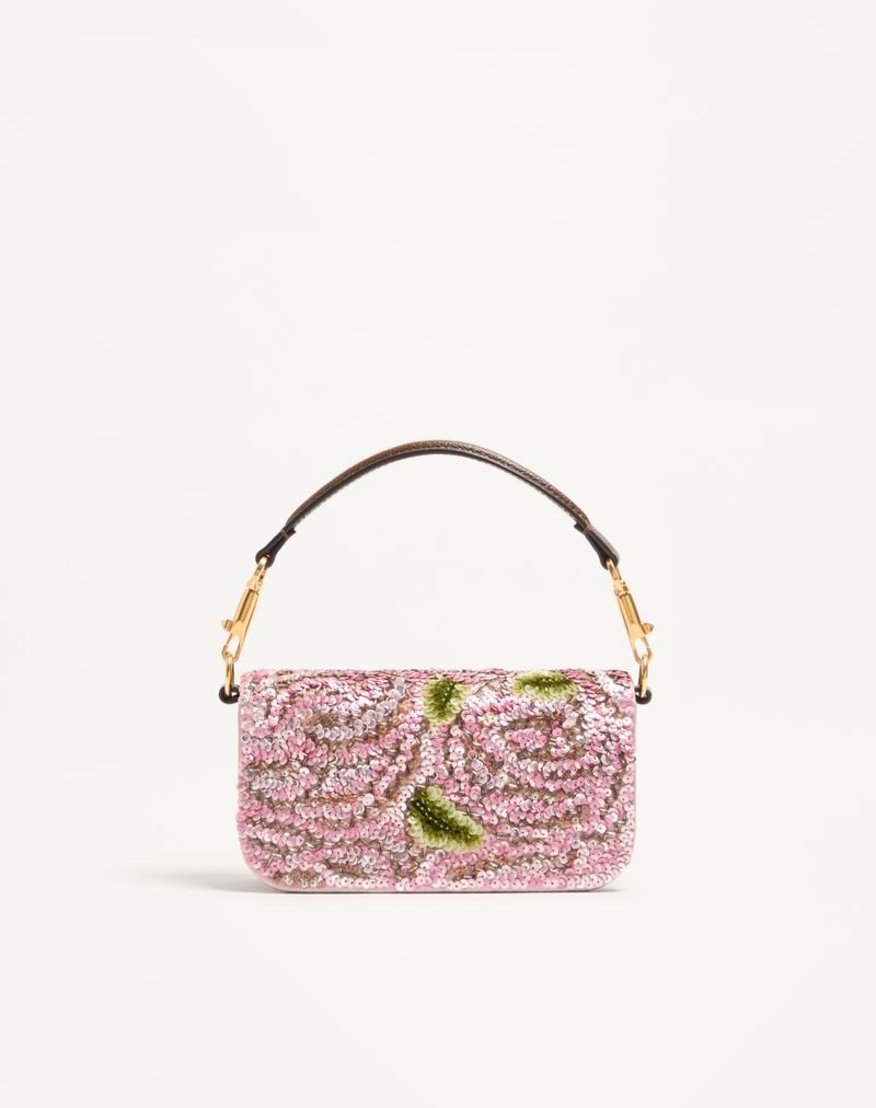 Valentino Garavani Locò Broderet Lille Skuldertaske