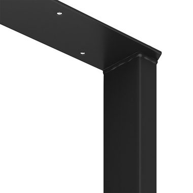 Vicco Tischbein Tischbeine Metallbeinde LOFT 72x70cm Schwarz 2-er Set