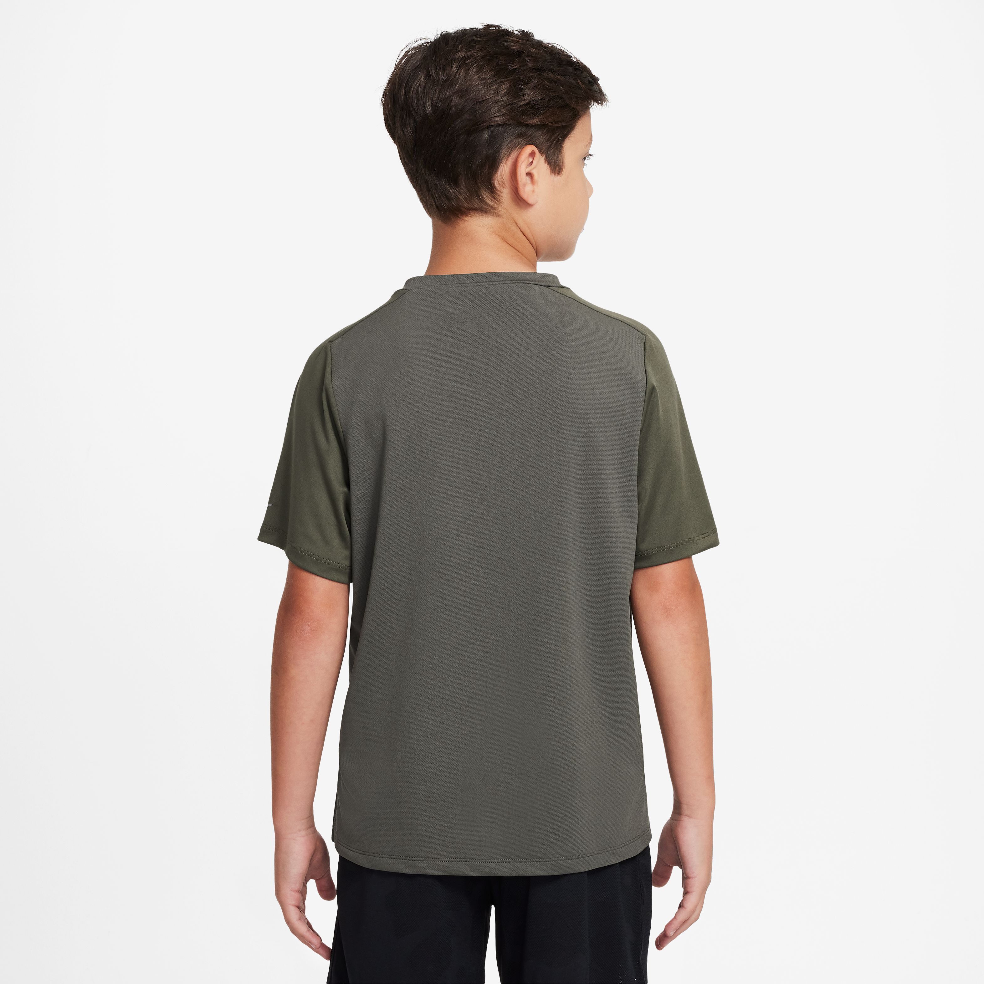 Dri-Fit Multi Tech Laufshirt Jungen - Khaki