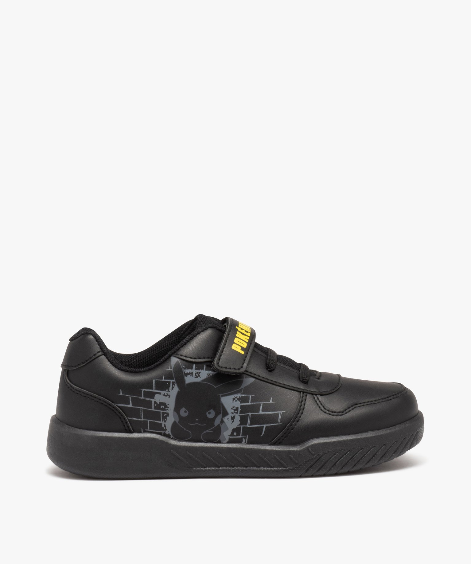 Baskets Garçon unies imprimé Pikachu - Pokémon noir | GEMO