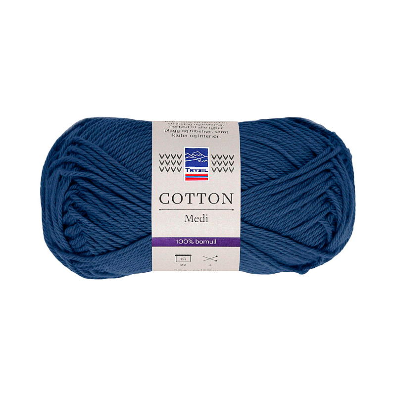 Trysil Cotton Medi garn bomull 100% bomull, marine