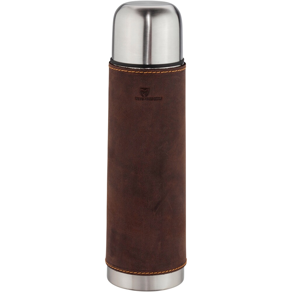 BEIER Isolierflasche mit Lederbezug 700 ml
