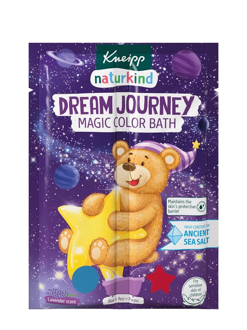 Kneipp Nature Kids Magic Double-Tone купатилска со за путовање из снова, лаванда