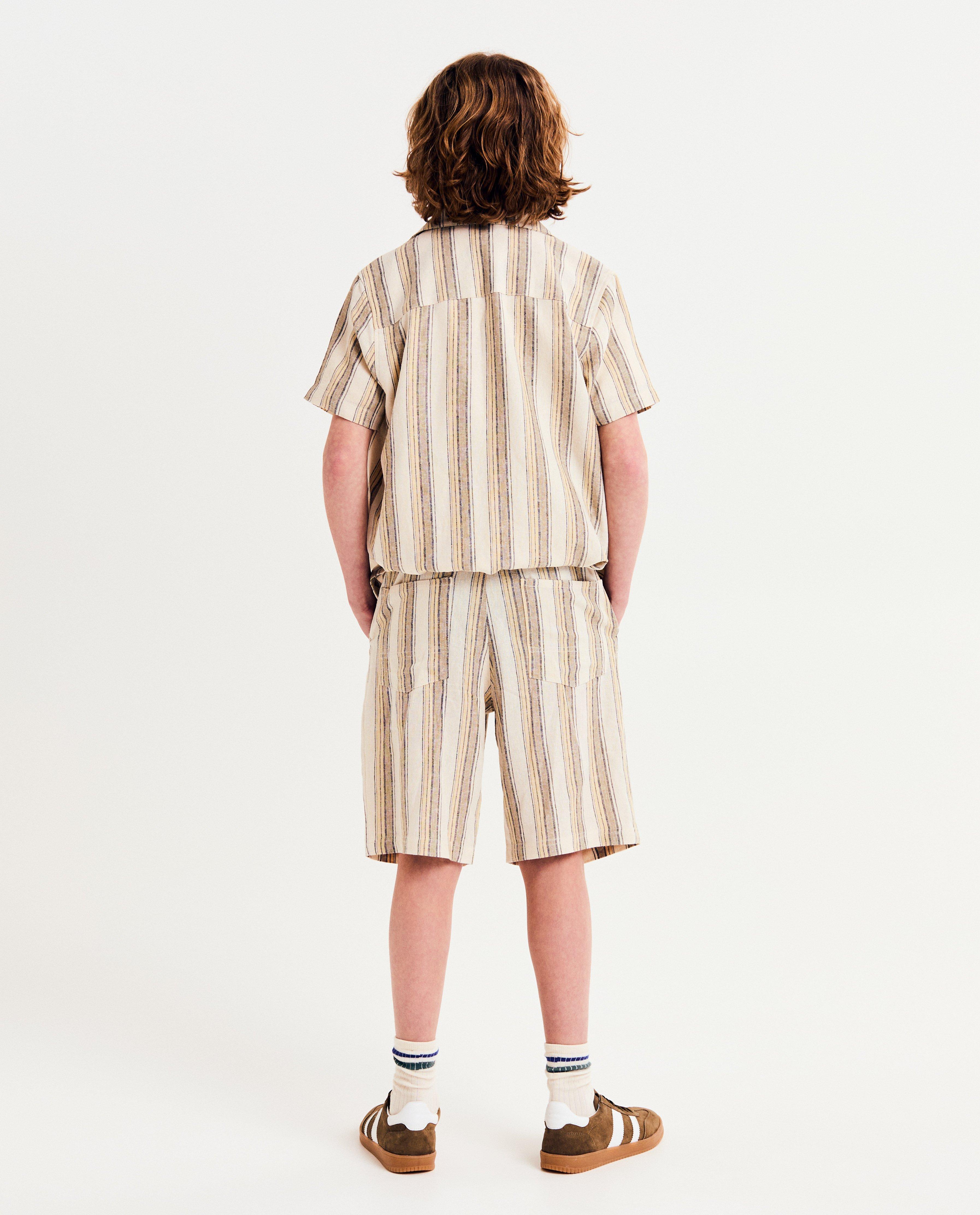 Pantaloni scurți cu dungi Like Me, 116-164 kaki