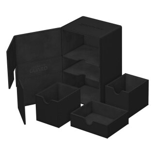 Ultimate Guard Twin Flip`n`Tray 160+ XenoSkin Monocolor - Schwarz