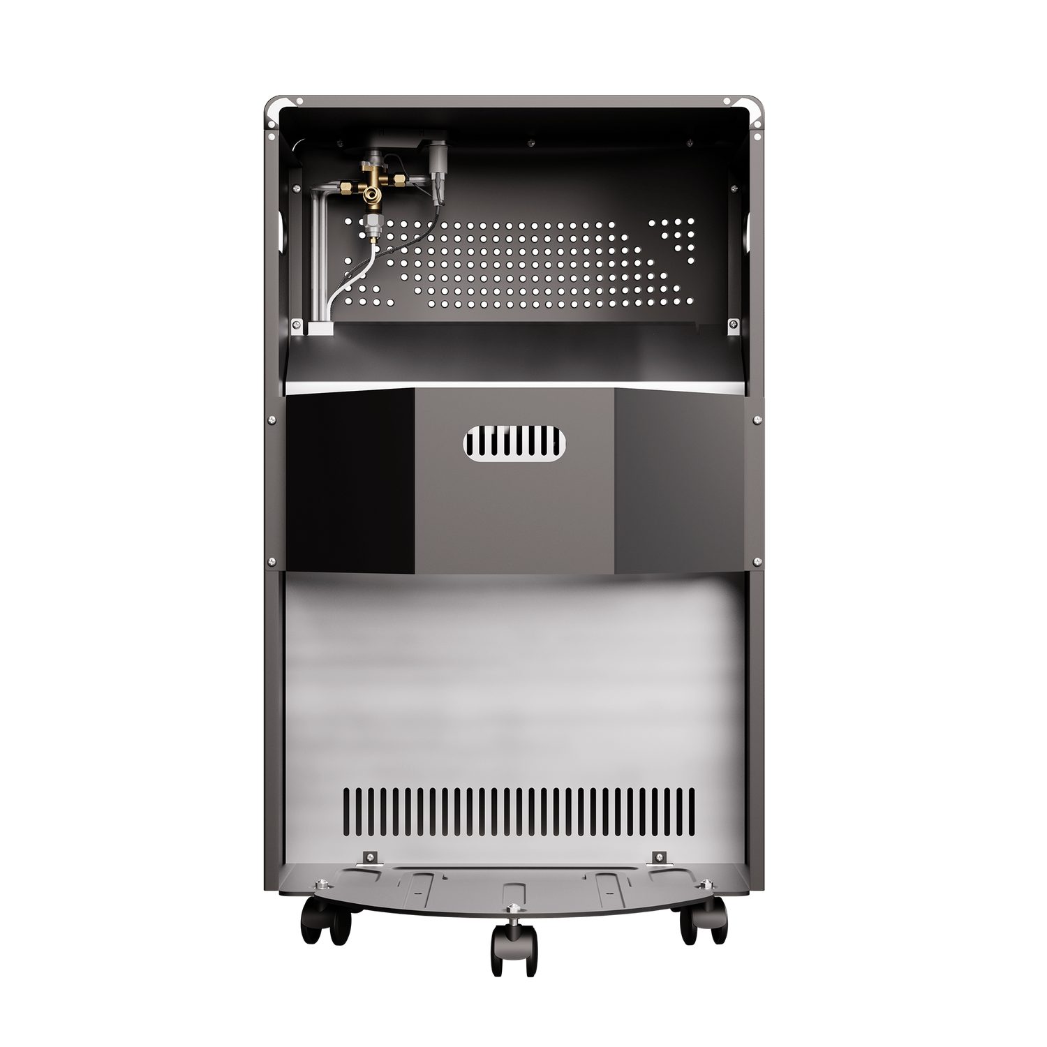 TroniTechnik Heizgerät Infrarot- Heizgerät HB-015 Gasheizer,Piezo-Zündung,4200 Watt,I3B/P(50), 4200 W, Überhitzungsschutz, drei Leistungsstufen:1500/2800/4200 Watt Edelstahl