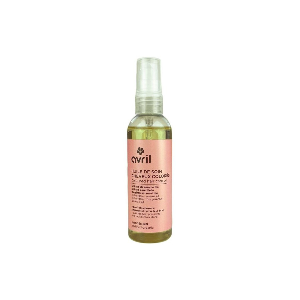 Avril Huile de Soin de Cheveux Colorés Certifié Bio 100ml