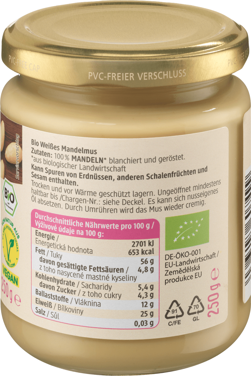 Mandelmus, weiß, 250 g