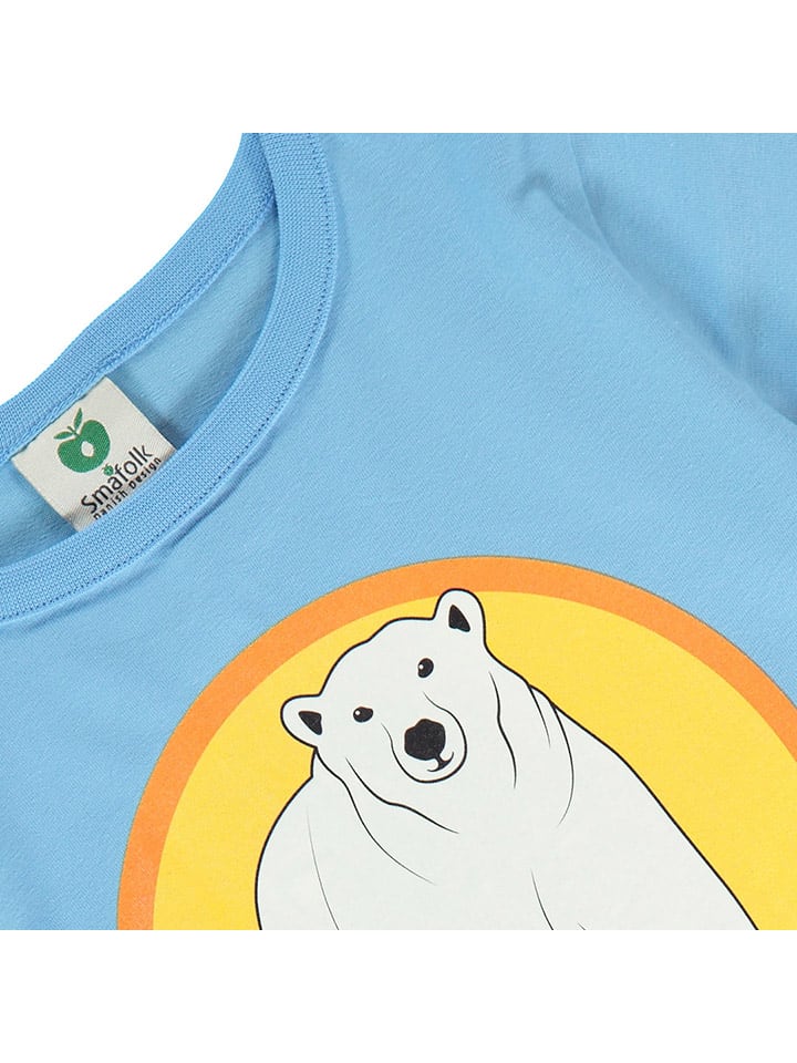 Småfolk Longsleeve in Blau/ Gelb günstig kaufen