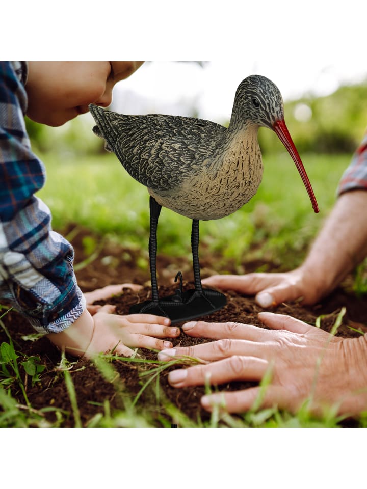 relaxdays 2 x Gartenfigur Vogel in Schwarz/ Braun günstig kaufen onesize