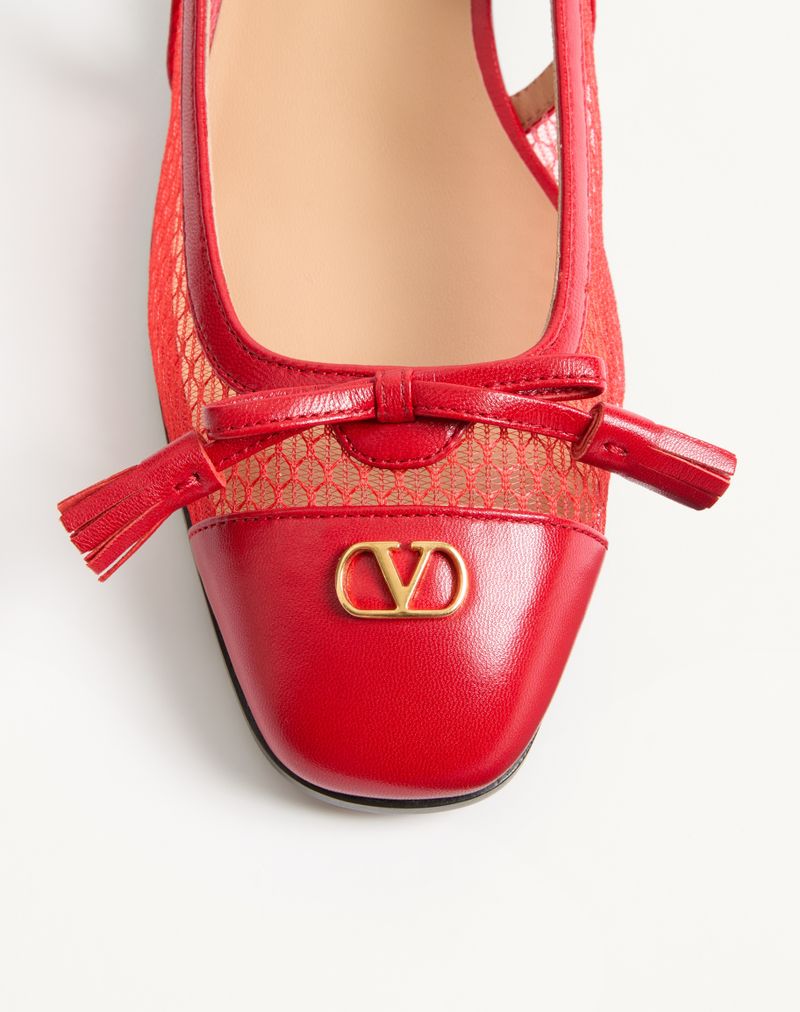 Valet Du Roi 25 mm mesh en kinder slingback ballerina