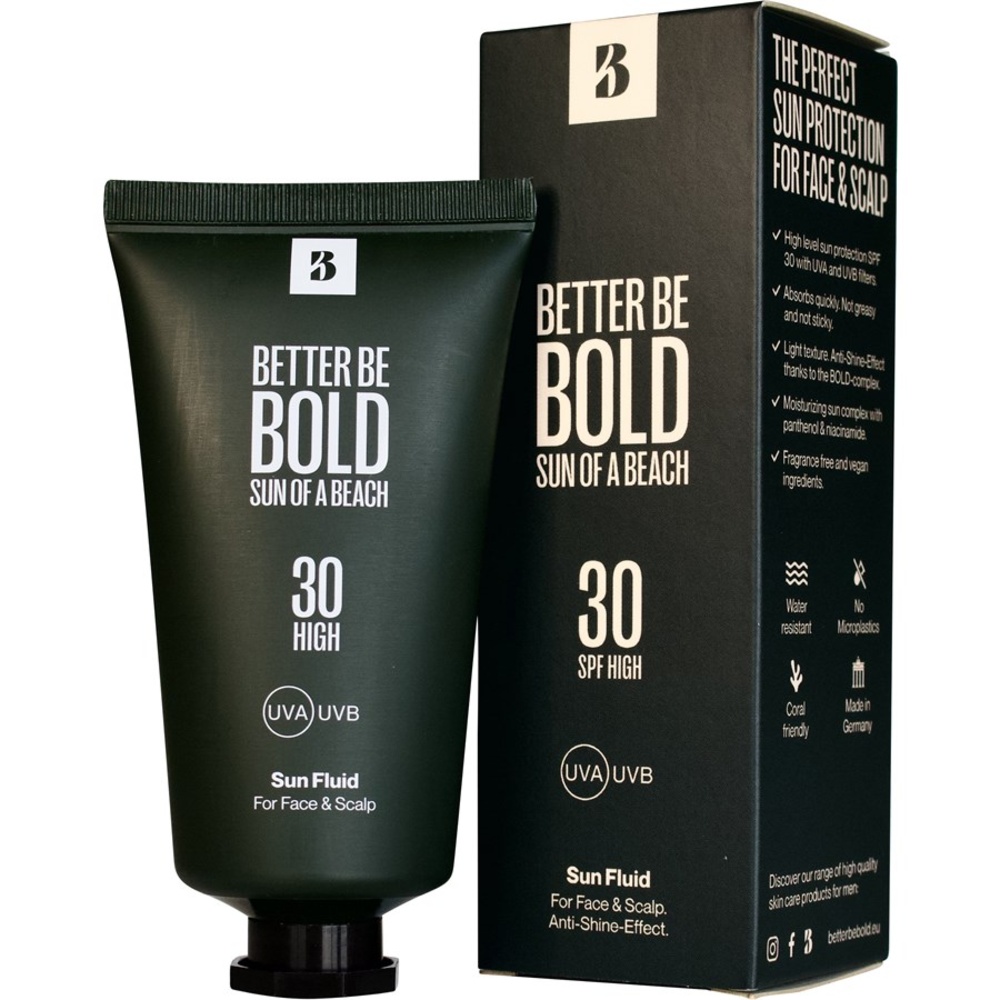 Better Be Bold Soin pour hommes Sun Of A Beach Fluide Solaire Visage & Cuir chevelu LSF 30 Baume solaire