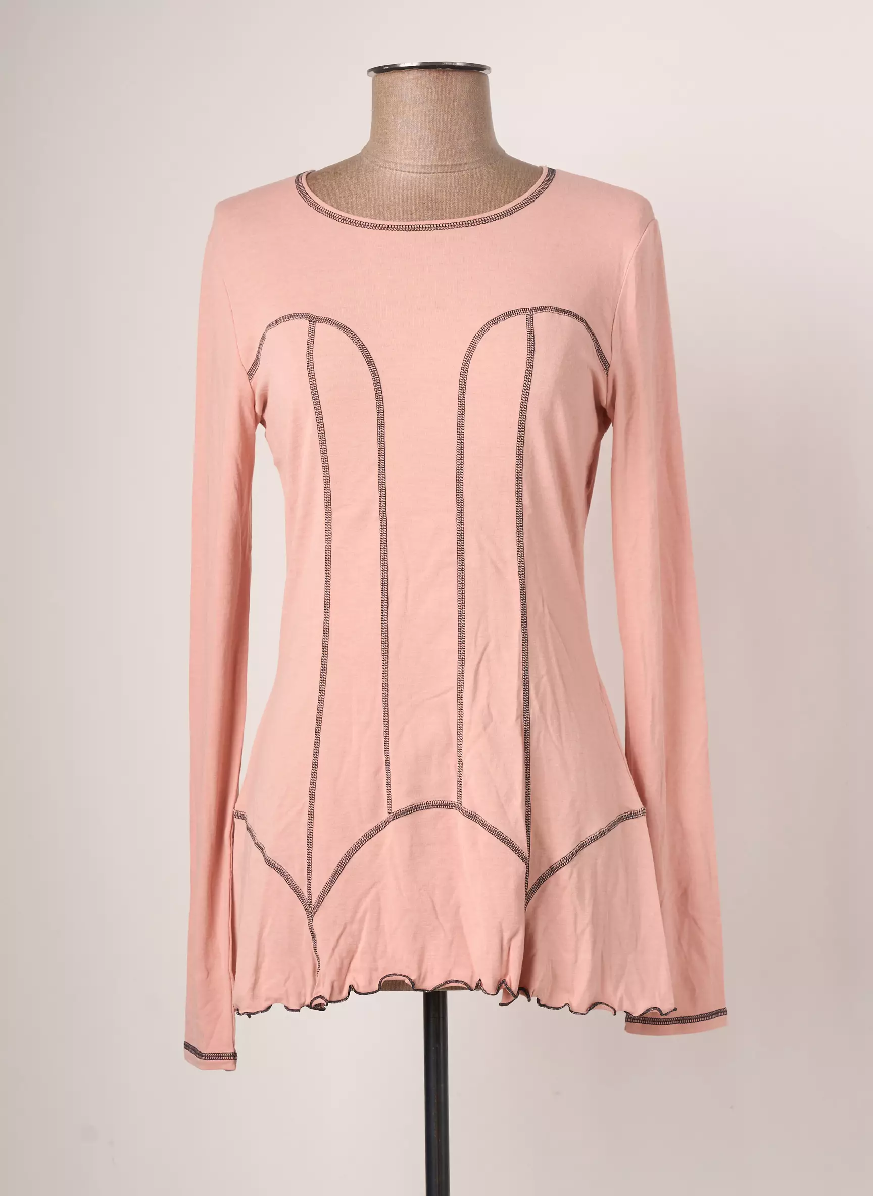 Chantal Thomass X Damart Tshirts Femme couleur rose