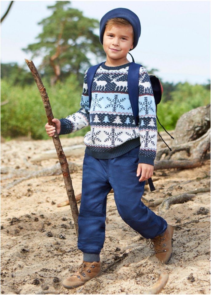 Jungen Thermohose mit Jerseyfutter, Regular Fit