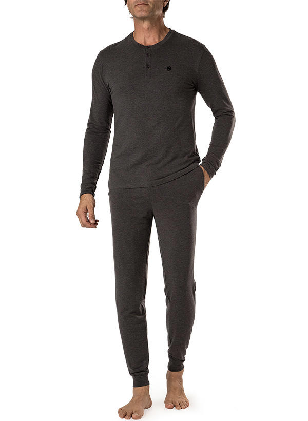 BOSS Black, Pyjama, Jersey, anthrazit