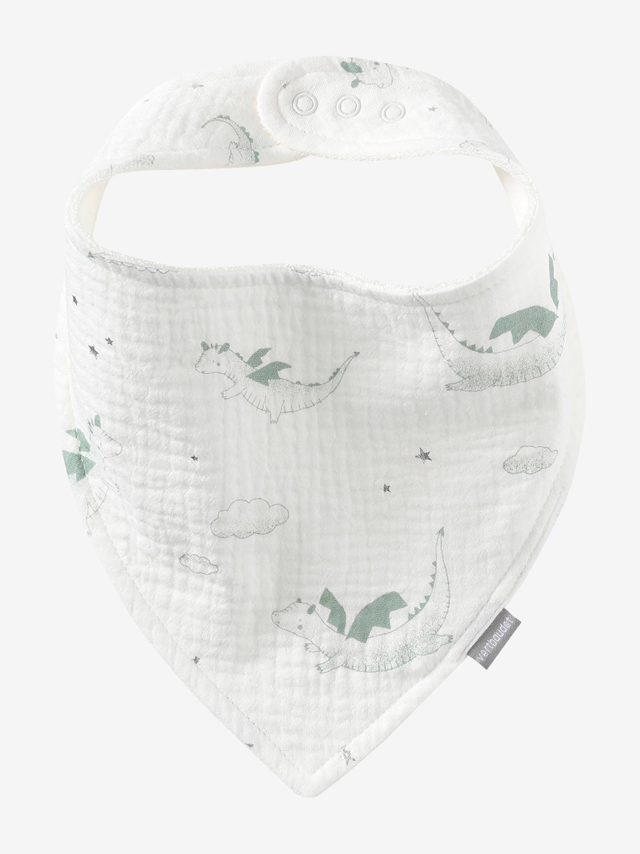 Vertbaudet 3er-Pack Baby Halstücher, Baumwoll-Musselin Oeko-Tex - pack grüner wald weihnachten