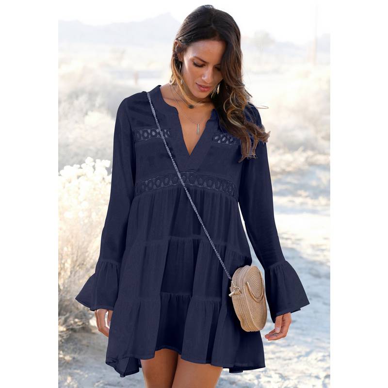 Lascana Langarmkleid Damen