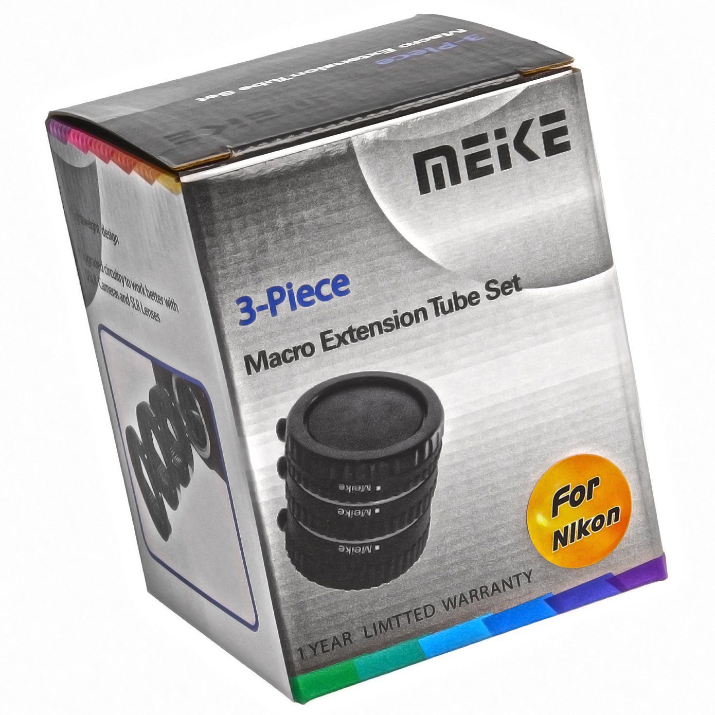 Meike Makrofotographie Nikon Automatik Zwischenringe 12/20/36 mm - MK-N-AF-B Makroobjektiv