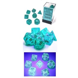 Borealis® Polyhedral Teal/gold Luminar Set (7)