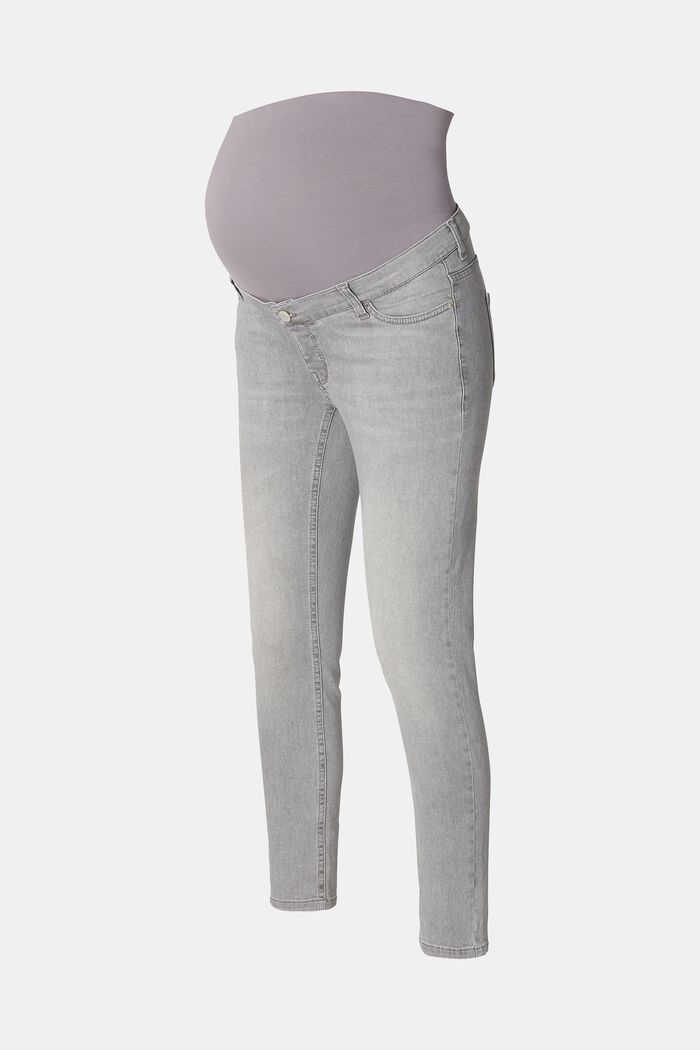 Schmal geschnittene Jeans mit Überbauchbund