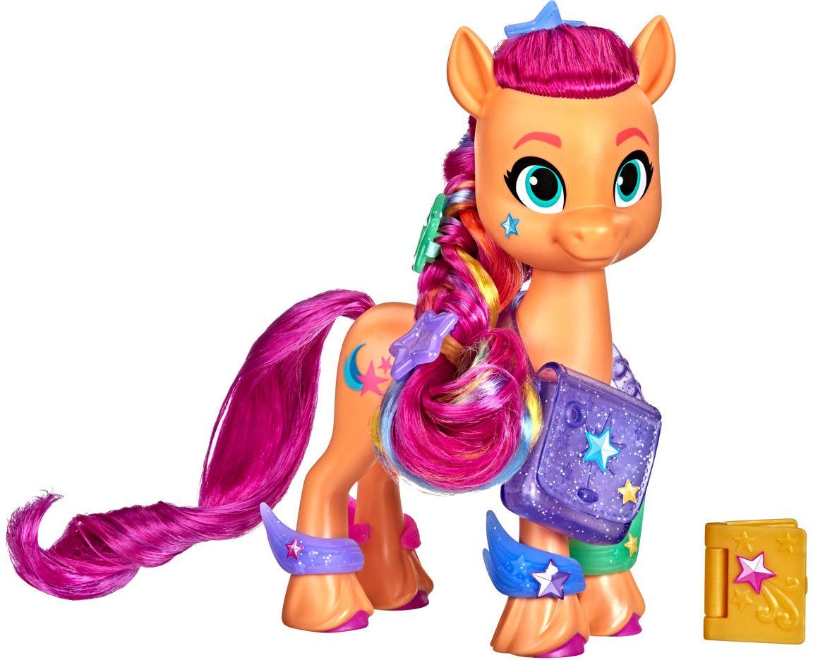 Hasbro Spielfigur My Little Pony, A New Generation - Regenbogenmähne Sunny Starscout, mit langen, pinkfarbenen Haaren und Sternschnuppen-Schönheitsfleck