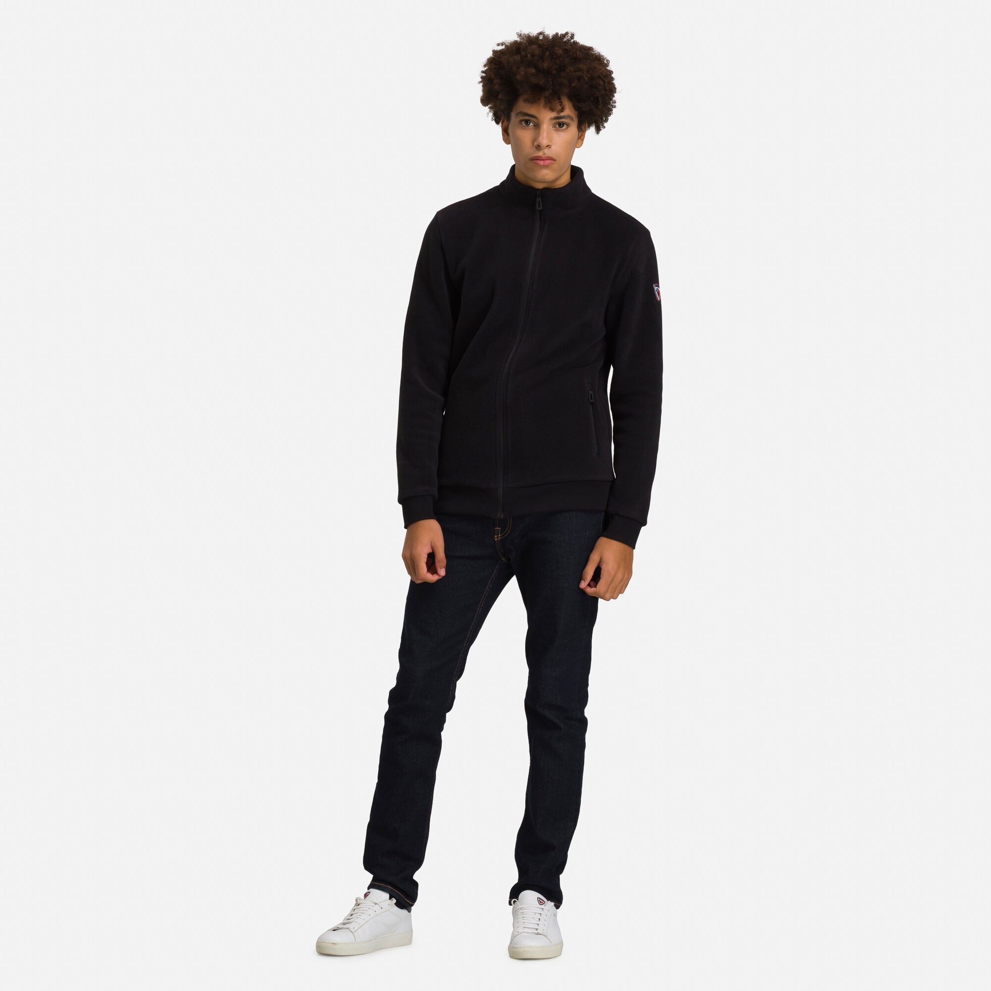 Pull en polaire zippé Homme