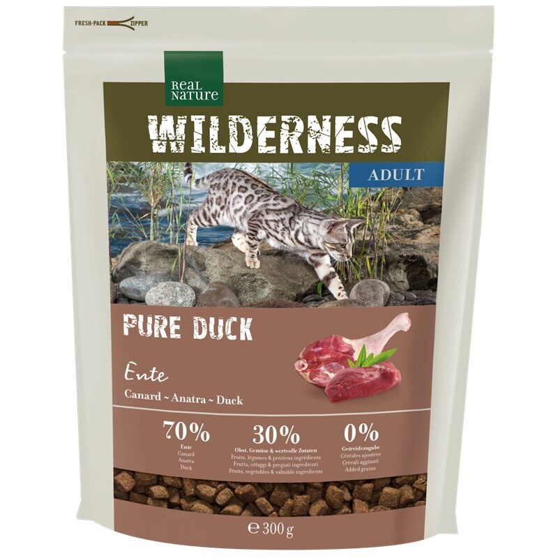 REAL NATURE Trockenfutter REAL NATURE WILDERNESS Pure Duck 300 g