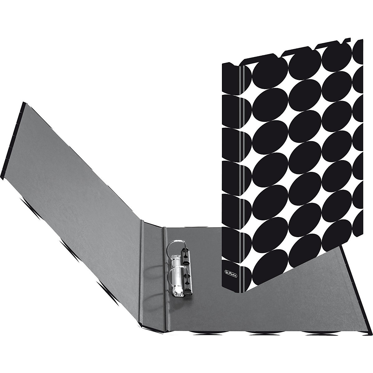 Ringbuch/Zeugnismappe maX.file Just Black A4, 2,5 cm