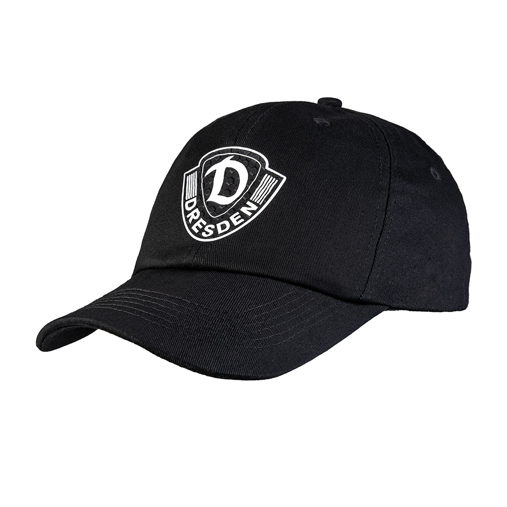 Basecap Wappen STRUKTUR Snapback schwarz