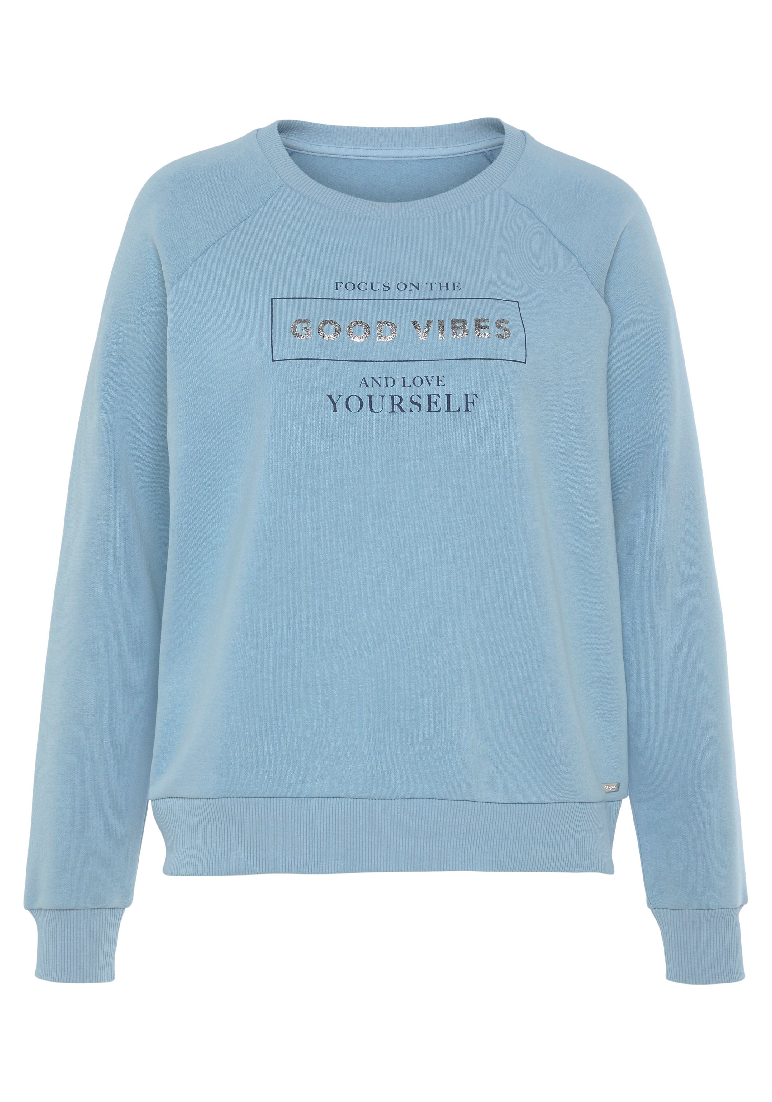 Buffalo Sweater mit Foildruck, Loungewear, Loungeanzug