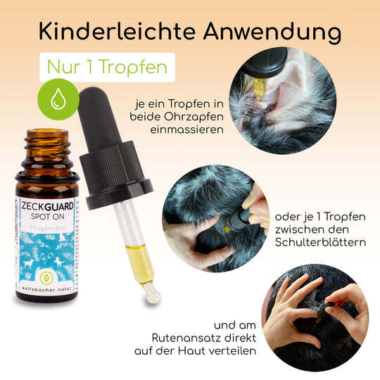 Wolfsbacher Natur Floh- & Zeckenmittel Wolfsbacher Natur Spot-On Tropfen