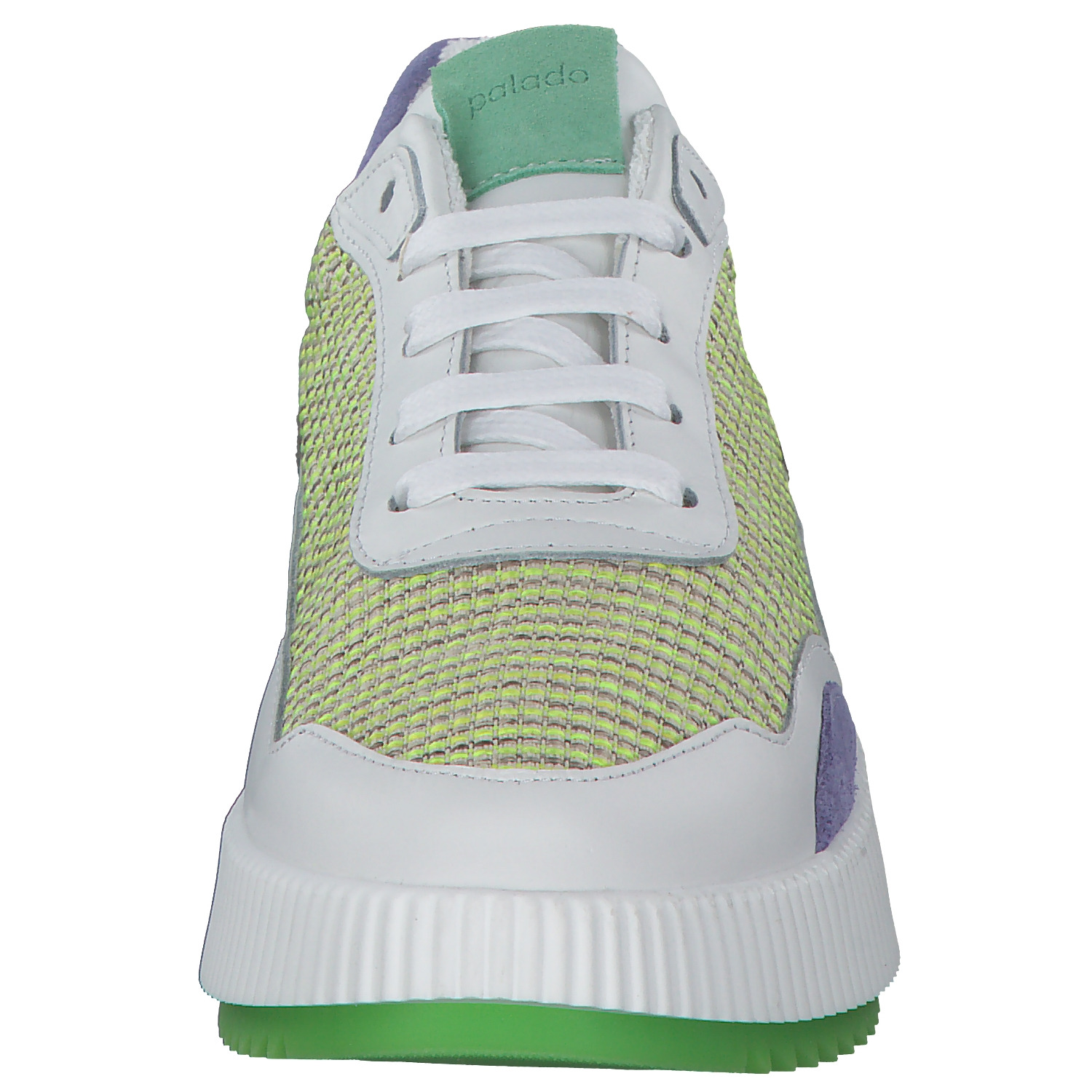 Palado PA 0034, Schnürschuhe, Damen, Weiß/Blau/Grün/Gelb