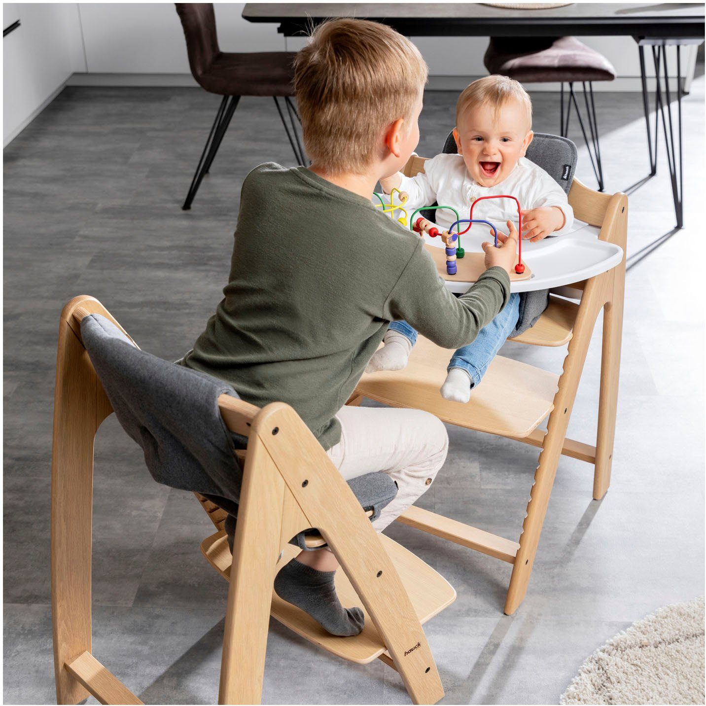 Hauck Hochstuhltablett Arketa Play Tray, White, Kunststoff