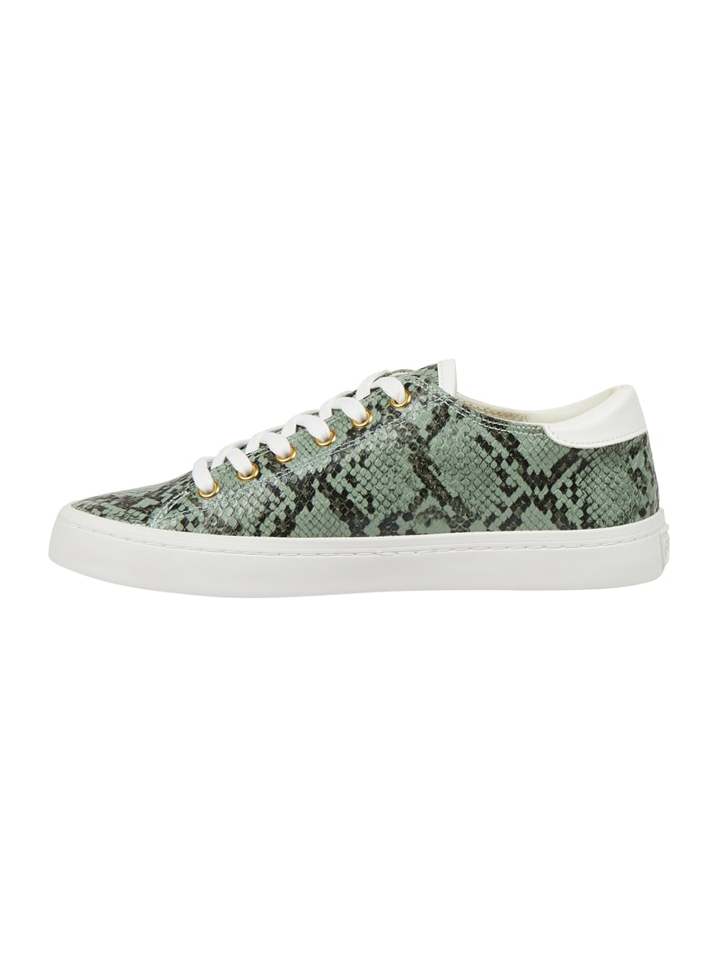 Sneaker in Leder-Optik Modell 'Ester' in grün