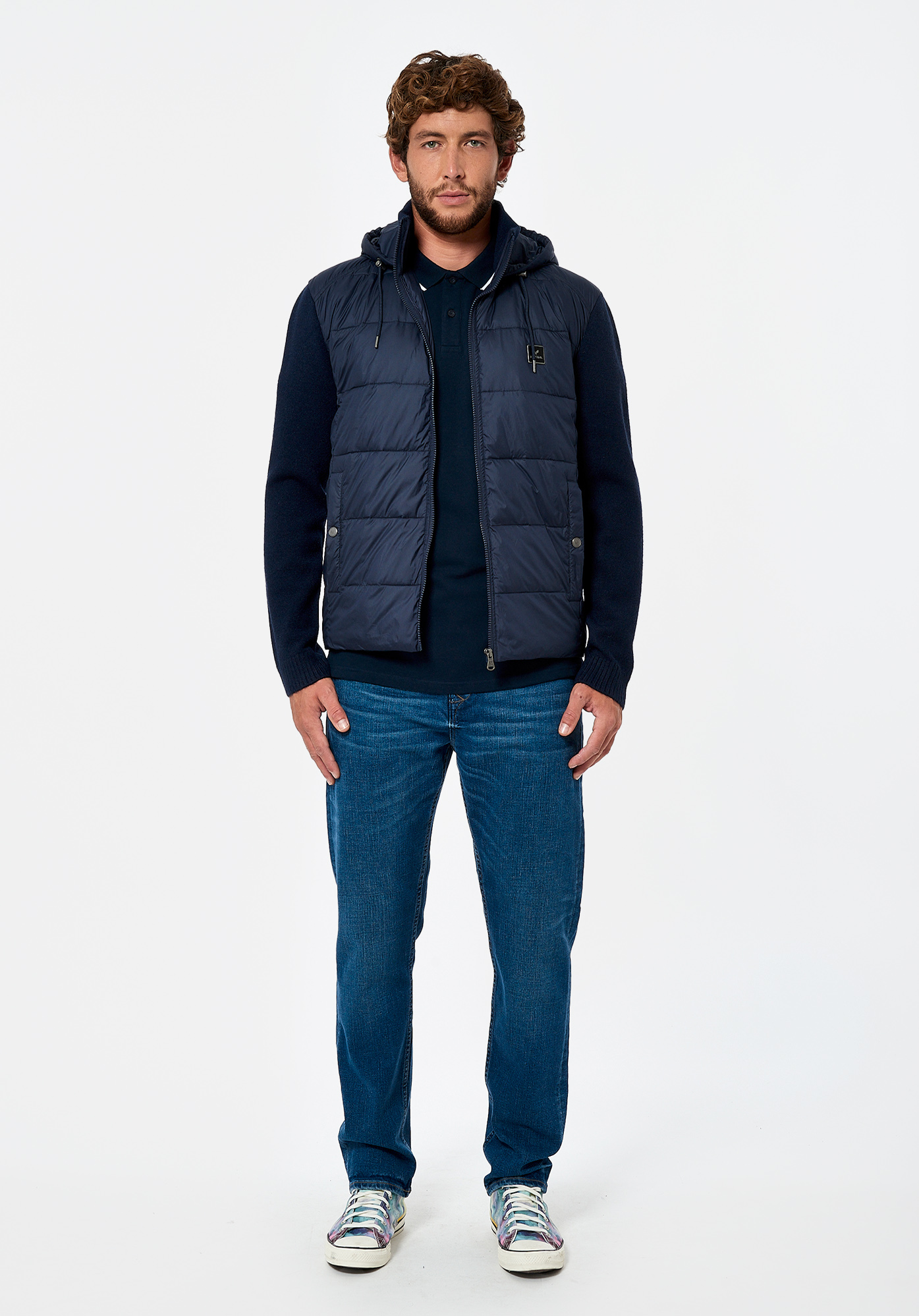 NUZIO  Gilet bleu Homme