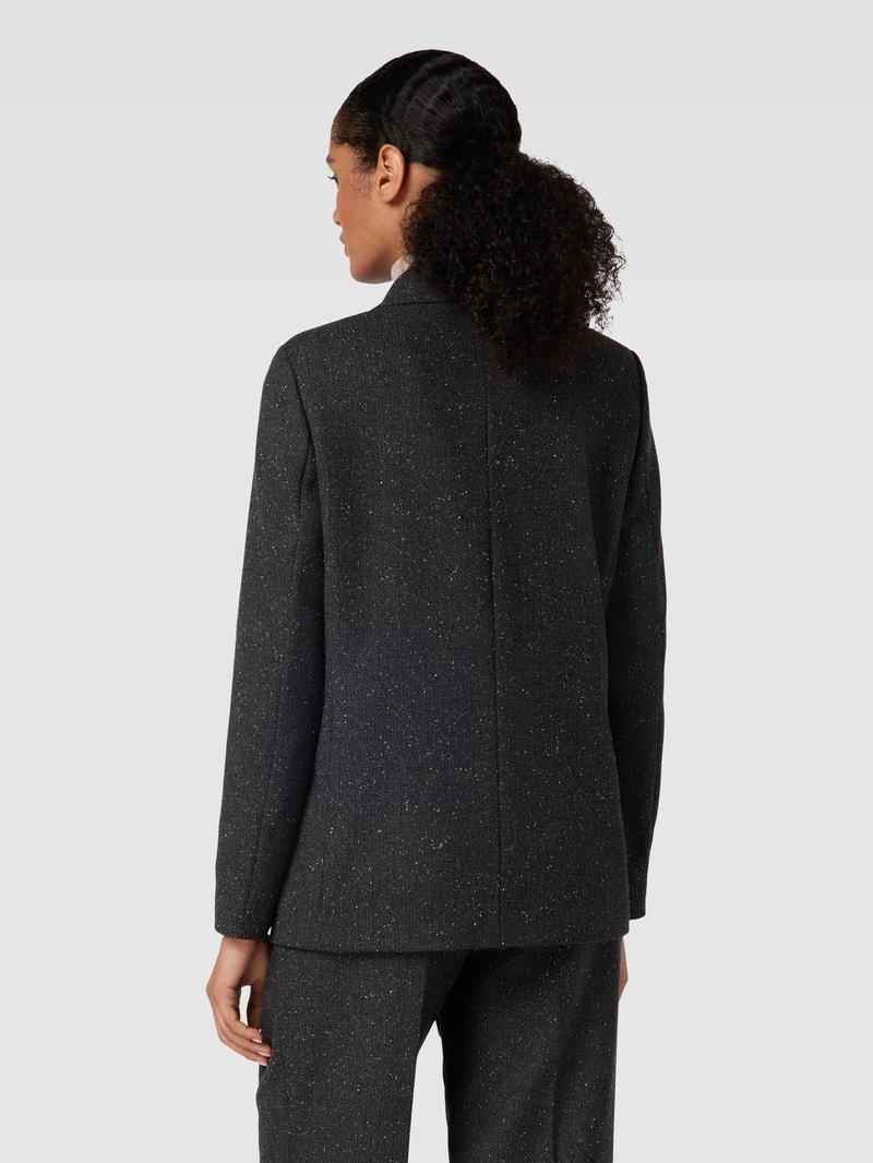 Blazer mit Reverskragen in schwarz